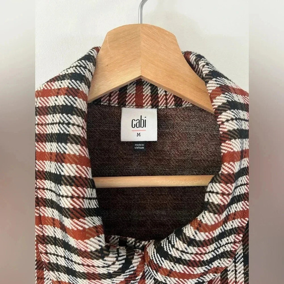 CAbi Jazzy Plaid Double Breasted Blazer & Kick Flare Cropped Ankle Pants Set - Picture 6 of 16